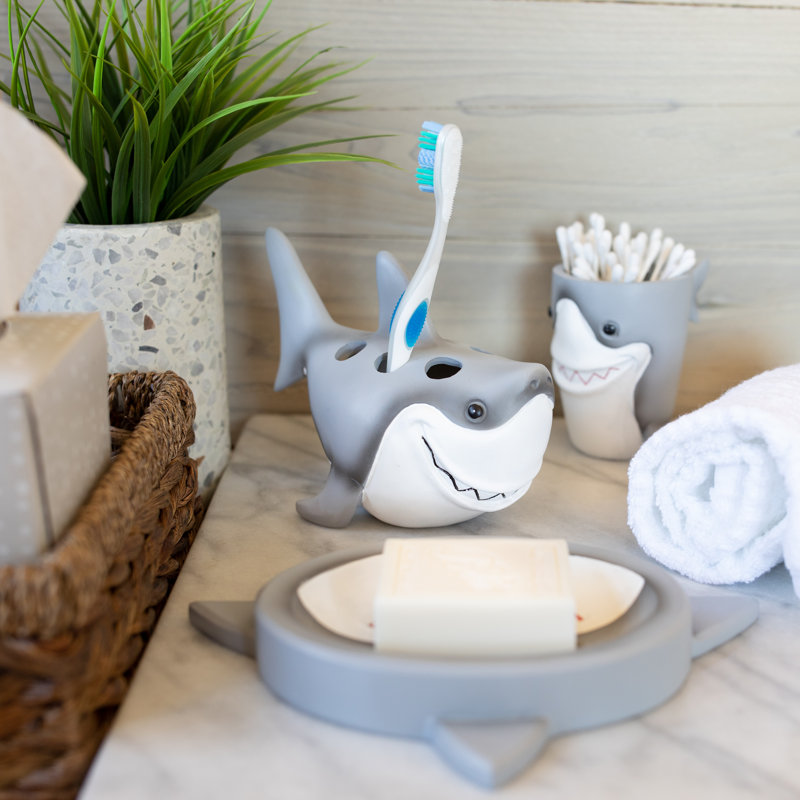 Zoomie Kids Pepperell Sharks Toothbrush Holder & Reviews Wayfair